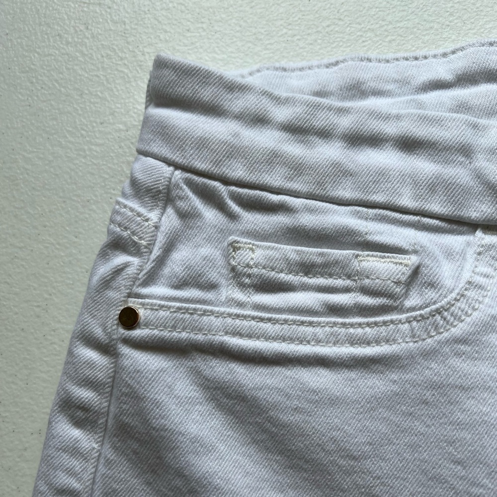 JEN 7 white stretch denim shorts with 5 pockets, size 12 - Picture 6 of 11